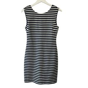 Juicy Couture Regal Angel Navy & White Stripe Ponte Dress Women's Size Small